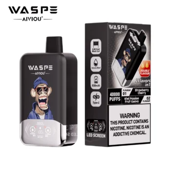40k VAPE Waspe Aiviou 40000 - Strawberry Cherry & Kiwi Passion Fruit