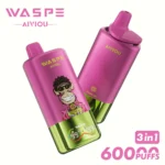 60k Vape Waspe Aiviou 60000 – Strawberry Watermelon & Strawberry Raspberry Candy & Grape Ice (3)