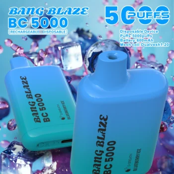 BANG Blaze BC5000 ブルーベリーアイス味 vape 初心者 5000パフ 使い捨てVAPE