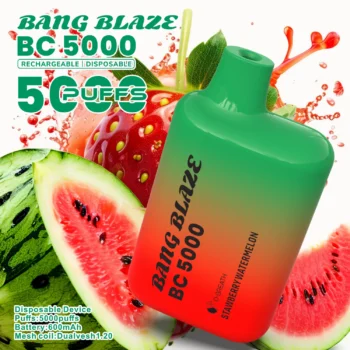 BANG Blaze BC5000 ストロベリーウォーターメロン味 vape 種類 5000パフ 使い捨てVAPE