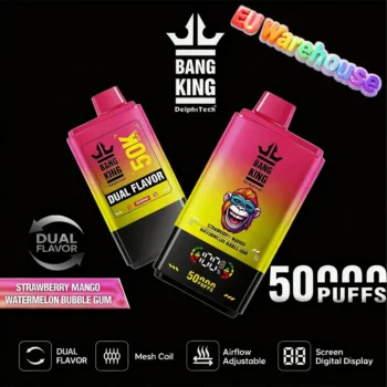 Bang King 50000 Puffs Disposable Vape -strawberry-mango-watermelon-bubble-gum