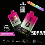 Bang King 50000 Puffs Disposable Vape -strawberry-watermelon-kiwi-passion-fruit-guava