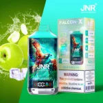 JNR Falcon X 18000 18K Puffs Adjustable Airflow EU Warehouses – Disposable Vape – Sour Apple Ice