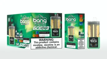 Bang 60000 ブルーベリーアイス＆ブルーベリーミント 透明デュアルタンク 電子タバコ フレーバー