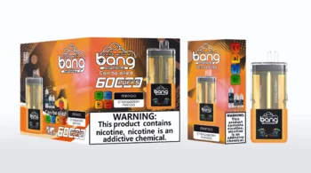 Bang 60000 マンゴー＆ストロベリーマンゴー 透明デュアルタンク 電子タバコ フレーバー
