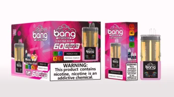 Bang 60000 ピーチアイス＆マンゴーピーチ 透明デュアルタンク 電子タバコ フレーバー