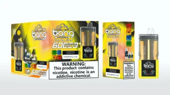 Bang 60000 パインココナッツ＆パインアイス 透明デュアルタンク 電子タバコ フレーバー